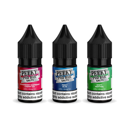 20mg Peeky Blenders Pod Bar 10ml Nic Salts (50VG/50PG)