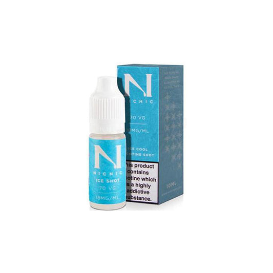 18mg Ice Cool Nic Shot 10ml by Nic Nic (70VG/30PG)