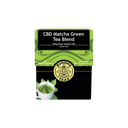 Buddha Teas 5mg CBD Tea Bags - Matcha Green Tea Blend