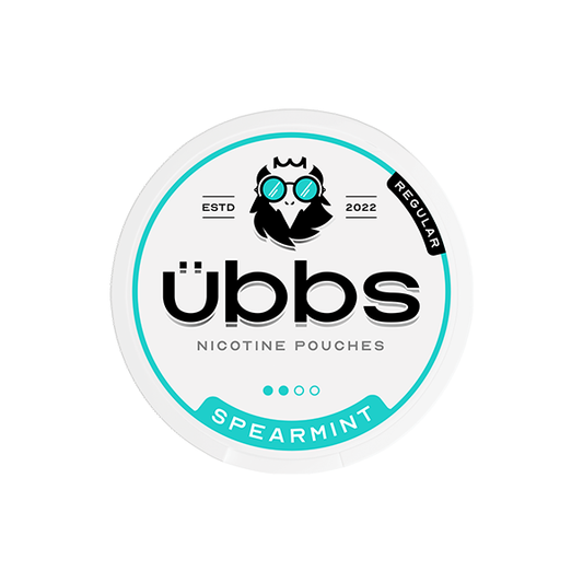 6mg Übbs Spearmint Regular Strength Nicotine Pouches - 20 Pouches