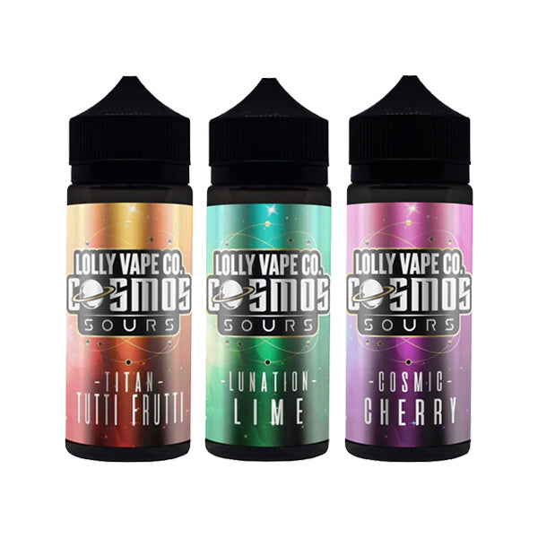 Lolly Vape Co Cosmos Sours 100ml Shortfill 0mg (80VG/20PG)