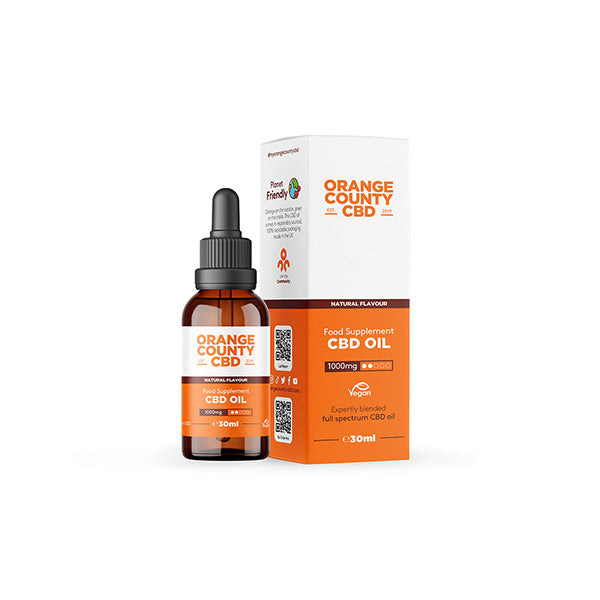 Orange County CBD 1000mg 30ml MCT Oil - Organic Coconut Oil