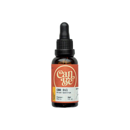 CanBe 1000mg CBD Broad Spectrum Cherry Oil - 30ml (BUY 1 GET 1 FREE)