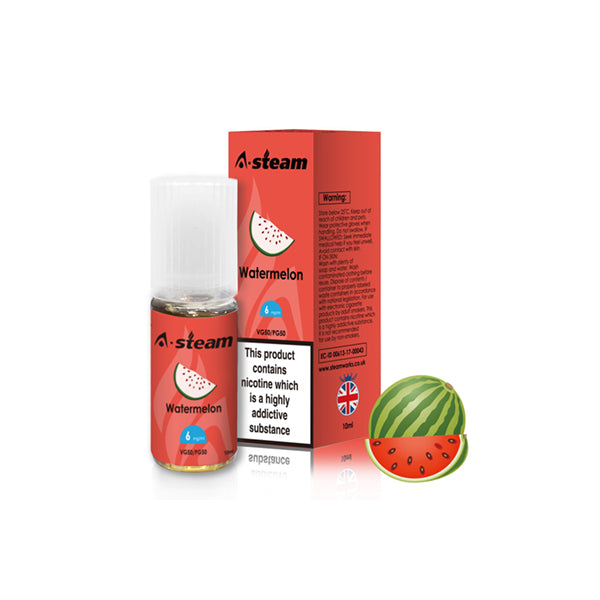 A-Steam Fruit Flavours 6MG 10ML (50VG/50PG)