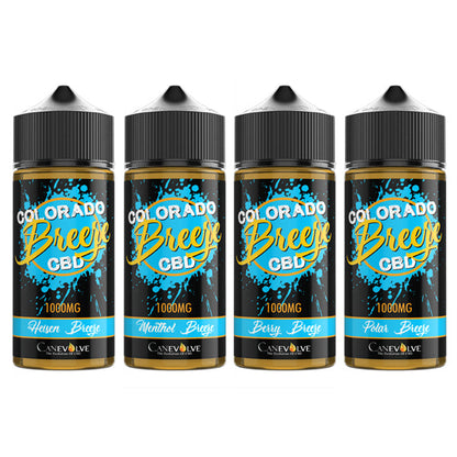 Colorado Breeze 1000mg CBD Vaping Liquid 100ml (50PG/50VG)