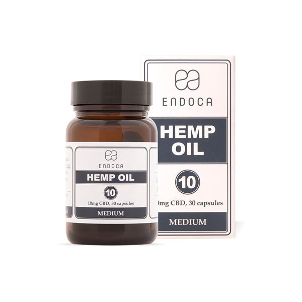 Endoca 300mg CBD Capsules Hemp Oil - 30 Soft Gel's