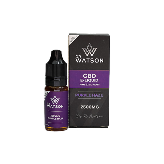 Dr Watson 2500mg CBD Purple Haze E-Liquid - 10ml