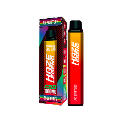 Haze Legend 1000mg CBD Disposable Vape Device 3500 Puffs