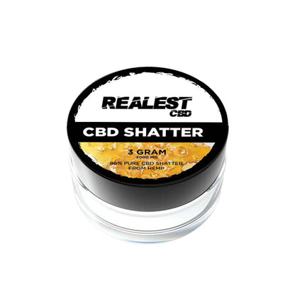 Realest CBD 3000mg Broad Spectrum CBD Shatter (BUY 1 GET 1 FREE)