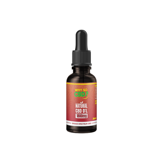 Why So CBD? 1800mg Broad-Spectrum CBD Natural Oil - 30ml